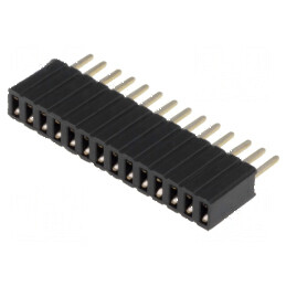 Conector şiruri pini soclu mamă 14 pini 1,27mm THT 1x14 | Electronic-mag.ro | Componente Electronice