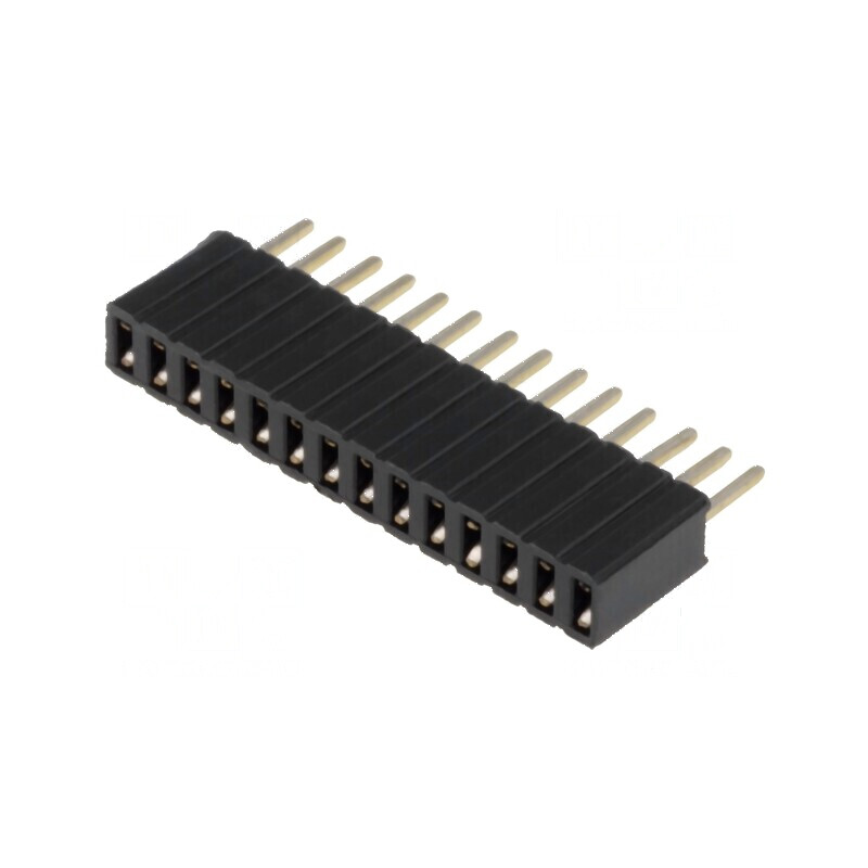 Conector şiruri pini soclu mamă 14 pini 1,27mm THT 1x14 | Electronic-mag.ro | Componente Electronice