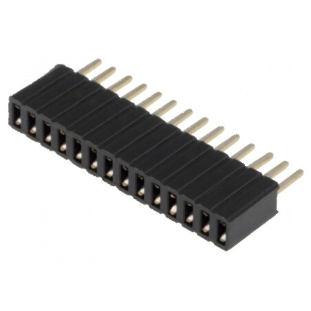 Conector şiruri pini soclu mamă 14 pini 1,27mm THT 1x14 | Electronic-mag.ro | Componente Electronice