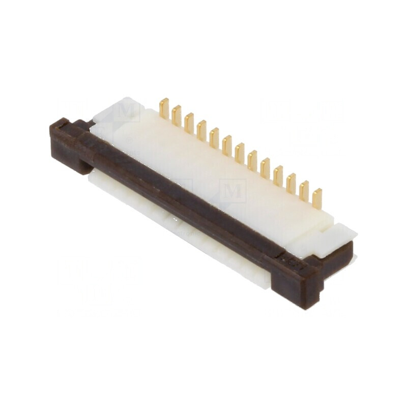 Conector FFC/FPC vertical ZIF 13 pini SMT 125V 1A cu finisaj aurit | Electronic-mag.ro | Componente Electronice Conector FFC/FPC vertical ZIF 13 pini SMT 125V 1A cu finisaj aurit | Electronic-mag.ro | Componente Electronice