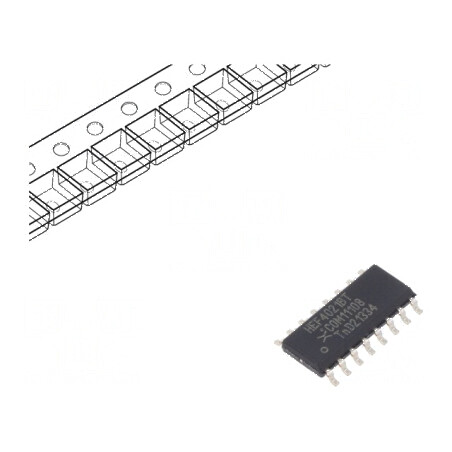 Registru de deplasare digital 8bit IC CMOS SMD SO16 - Ch: 1 | Electronic-mag.ro | Componente Electronice