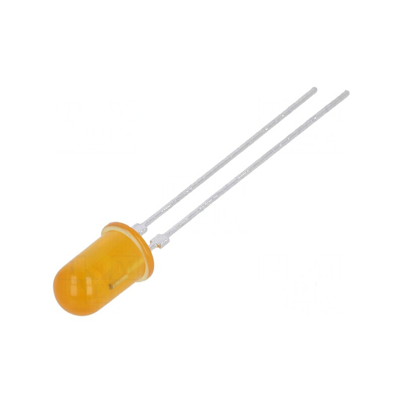 LED 5mm galben 2,2mcd 60° convex pentru iluminat - Nr. term: 2 | Electronic-mag.ro | Componente Electronice
