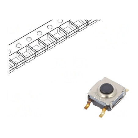 Microîntrerupător TACT SPST-NO 0,05A/32VDC SMT Poz: 2 fără 5N | Electronic-mag.ro | Componente Electronice