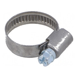 Colier de strângere cu şurub W: 9mm, Crimpare 16÷27mm D W2 | Electronic-mag.ro | Componente Electronice