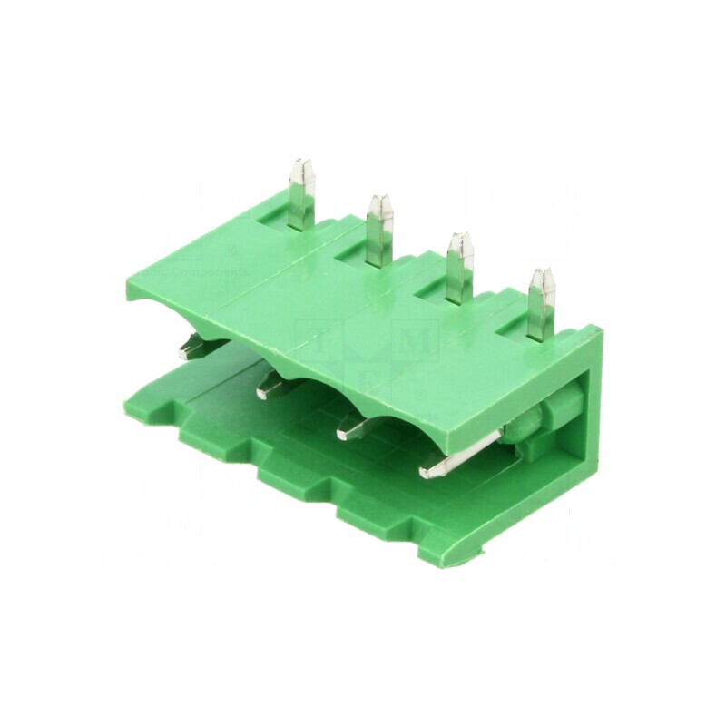 Regletă de conexiuni deconectabilă 5,08mm cu 4 piste soclu tată | Electronic-mag.ro | Componente Electronice