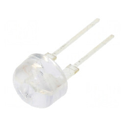 LED 10mm Albastru 60000-70000mcd 12° Convex cu Parte Frontală | Electronic-mag.ro | Componente Electronice