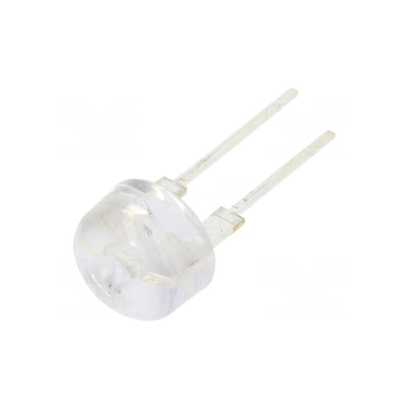 LED 10mm Albastru 60000-70000mcd 12° Convex cu Parte Frontală | Electronic-mag.ro | Componente Electronice