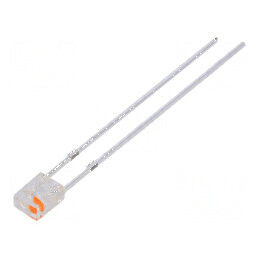 LED dreptunghiular 2x3x4mm bipolar bicolor albastru/roz | Electronic-mag.ro | Componente Electronice