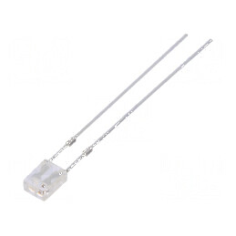 LED dreptunghiular bicolor 2x3x4mm bipolar 100° 20mA - 20 bucati | Electronic-mag.ro | Componente Electronice