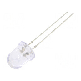 LED 8mm albastru/galben 30° cu parte frontală convexă, Nr. term: 2 | Electronic-mag.ro | Componente Electronice