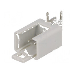 Conector IDC soclu tată 2 PIN unghi 90° THT cositorit | Electronic-mag.ro | Componente Electronice