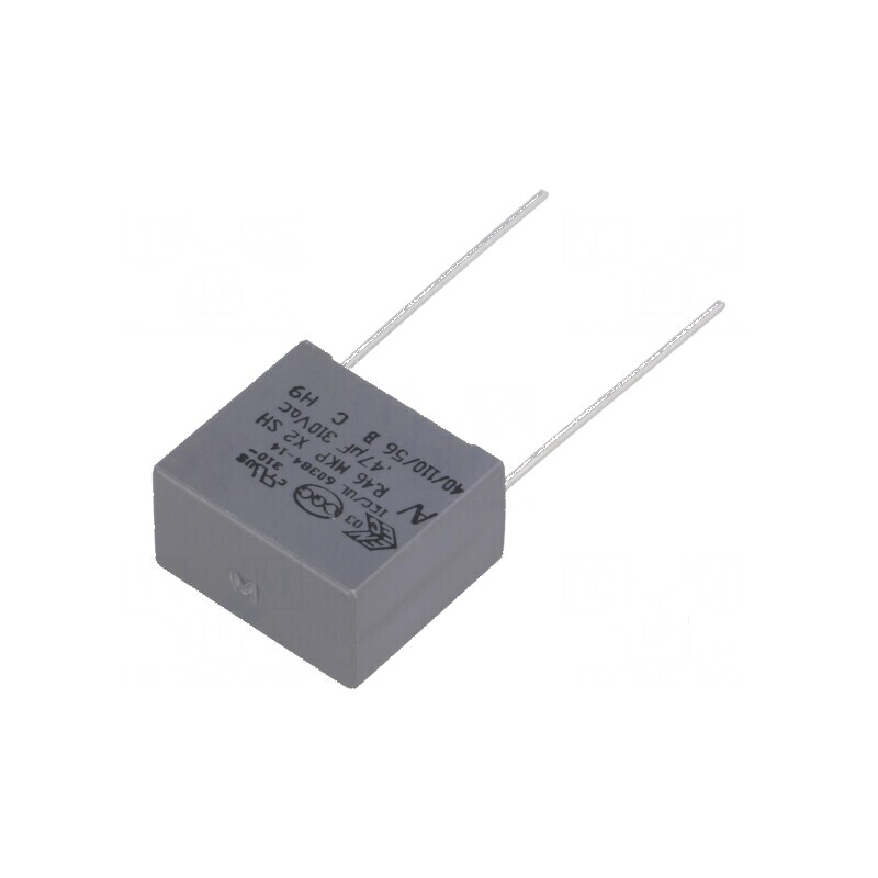 Condensator polipropilenă X2 R46 310V 470nF dimensiuni 18x10x16mm | Electronic-mag.ro | Componente Electronice Condensator polipropilenă X2 R46 310V 470nF dimensiuni 18x10x16mm | Electronic-mag.ro | Componente Electronice