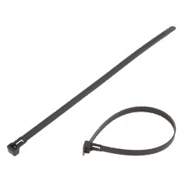 Colier de strângere cu desfacere poliamidă L: 250mm W: 7,6mm | Electronic-mag.ro | Componente Electronice
