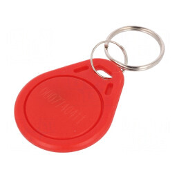 Breloc RFID plastic roșu 125kHz 8BROM pentru acces securizat | Electronic-mag.ro | Componente Electronice