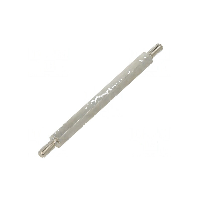 Piuliță distanțieră filetată hexagonală 40mm, filet extern M2,5 | Electronic-mag.ro | Componente Electronice