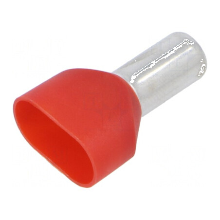 Vârf tub de capăt izolată dublă cupru 10mm2 12mm cositorit pentru conexiuni electrice | Electronic-mag.ro | Componente Electronice