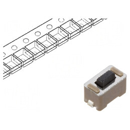 Microîntrerupător TACT SPST-NO 0,05A/24VDC SMT - Pozitie 2 Fără | Electronic-mag.ro | Componente Electronice