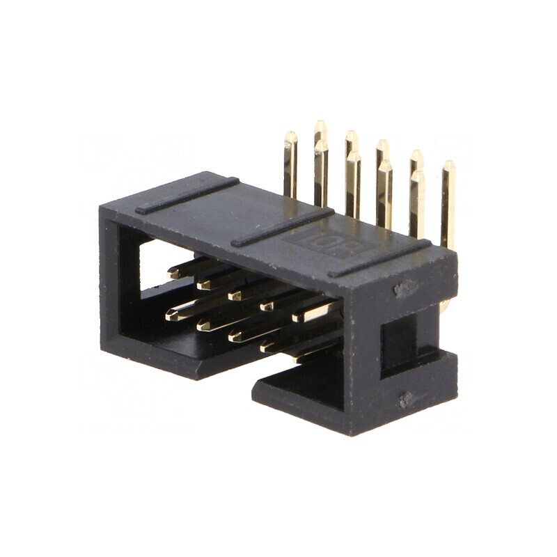 Conector IDC soclu tată 10 pini unghi 90° THT aurit 2,54mm | Electronic-mag.ro | Componente Electronice Conector IDC soclu tată 10 pini unghi 90° THT aurit 2,54mm | Electronic-mag.ro | Componente Electronice