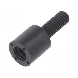 Piuliță distanțieră filetată cilindrică din poliamidă M3, 6mm | Electronic-mag.ro | Componente Electronice