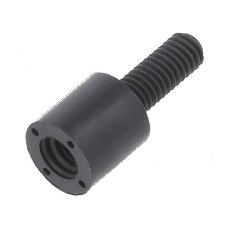 Piuliță distanțieră filetată cilindrică din poliamidă M3, 6mm | Electronic-mag.ro | Componente Electronice