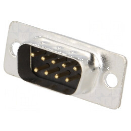 Mufă tată D-Sub 9 pini pe cablu lipire, contacte din bronz-fosfor | Electronic-mag.ro | Componente Electronice