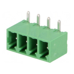 Regletă de conexiuni deconectabilă 3,81mm cu 4 piste, soclu tată | Electronic-mag.ro | Componente Electronice