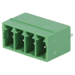 Regletă de conexiuni deconectabilă 3,5mm cu 4 piste și soclu drept | Electronic-mag.ro | Componente Electronice