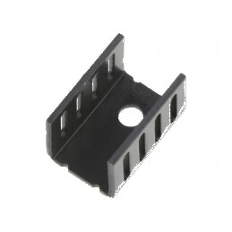 Radiator extrudat U TO220 negru 19,1mm x 13mm x 12,7mm | Electronic-mag.ro | Componente Electronice