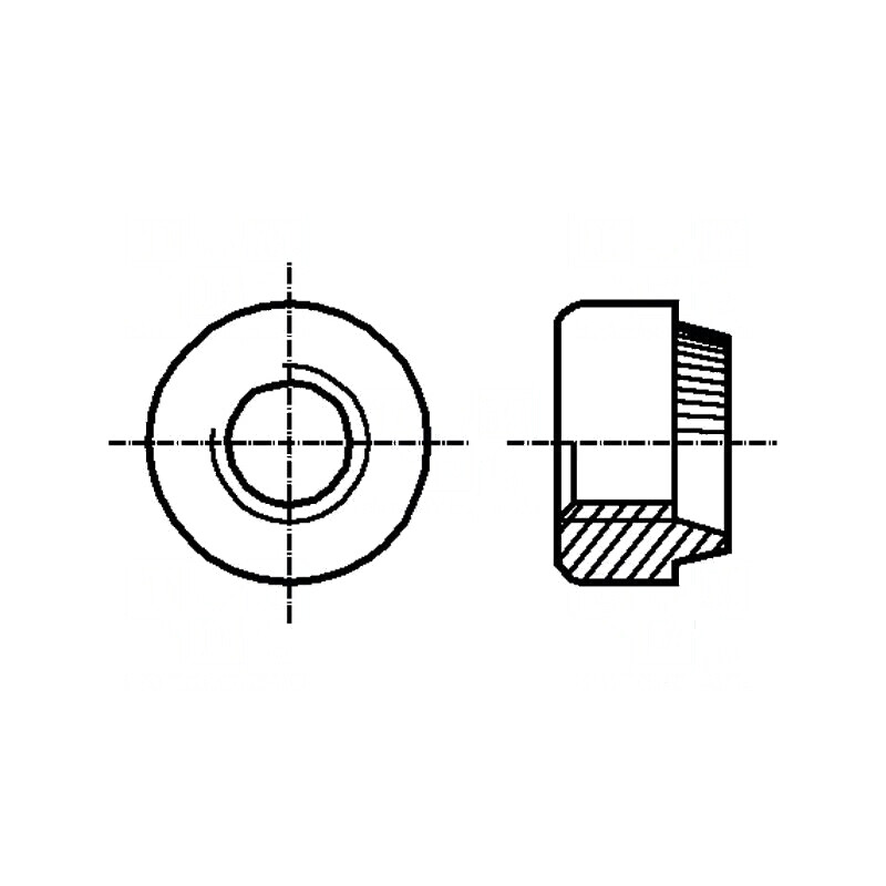 Piuliță nituire rotundă M3 din oțel cu acoperire zincată 2,3mm | Electronic-mag.ro | Componente Electronice