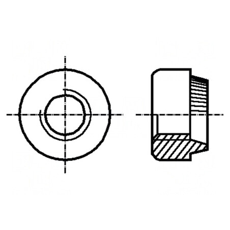 Piuliță nituire rotundă M3 din oțel cu acoperire zincată 2,3mm | Electronic-mag.ro | Componente Electronice