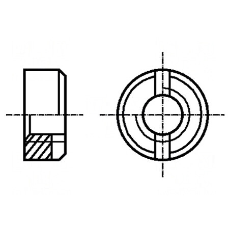 Piuliță rotundă M3 0,5 din alamă cu acoperire nichel BN 531 conform standardului DIN 546 | Electronic-mag.ro | Componente Electronice