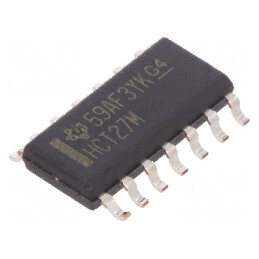 Circuit integrat digital NOR, 3 intrări, 3 ieșiri, SMD SO14, 4,5-5,5VDC, -55-125°C, tub. | Electronic-mag.ro | Componente Electronice