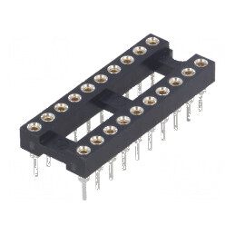 Soclu DIP20 THT 2,54mm pentru circuite integrate - precizie ridicată | Electronic-mag.ro | Componente Electronice