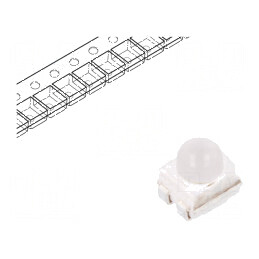 LED SMD 3528 PLCC4 roșie 1125-3550mcd 3,5x2,8x3,87mm 30° - Iluminare eficientă | Electronic-mag.ro | Componente Electronice