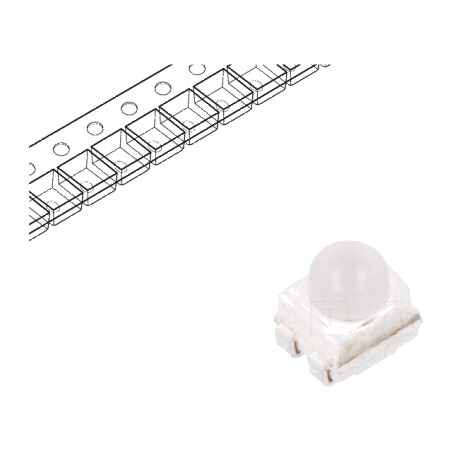LED SMD 3528 PLCC4 roșie 1125-3550mcd 3,5x2,8x3,87mm 30° - Iluminare eficientă | Electronic-mag.ro | Componente Electronice