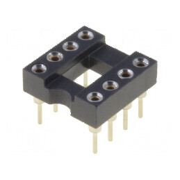 Soclu DIP8 THT 2,54mm pentru circuite integrate de precizie | Electronic-mag.ro | Componente Electronice