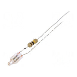 Lampă neon portocalie 230VAC 1,4mA Ø 3,8mm L 10mm 15000h | Electronic-mag.ro | Componente Electronice