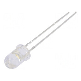 LED 5mm Alb Cald 4500mcd 30° Convex pentru Iluminat - Nr. Term: 2 | Electronic-mag.ro | Componente Electronice