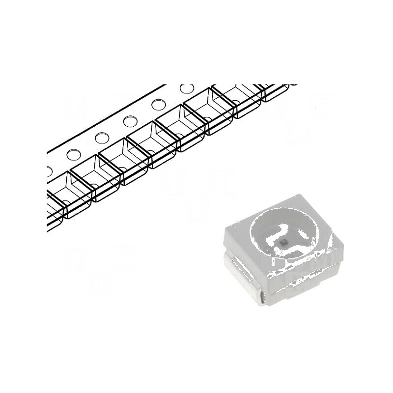 LED SMD mov 3,5x2,8x0,95mm 120° pentru iluminat cu lungime de undă 390-400nm | Electronic-mag.ro | Componente Electronice