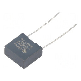Condensator polipropilenă X2 R46 100nF 13x12x6mm THT ±20% - componentă electronică | Electronic-mag.ro | Componente Electronice
