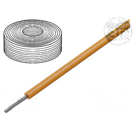 Cablu SiF 1x0,5mm2 litat cu Cu LSZH, silicon portocalie, 100m - cablu electric de calitate | Electronic-mag.ro | Componente Electronice