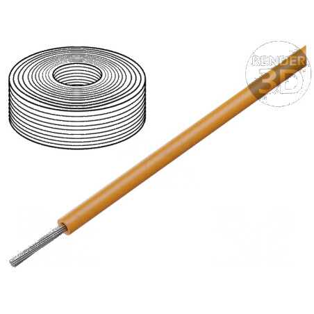 Cablu SiF 1x0,5mm2 litat cu Cu LSZH, silicon portocalie, 100m - cablu electric de calitate | Electronic-mag.ro | Componente Electronice
