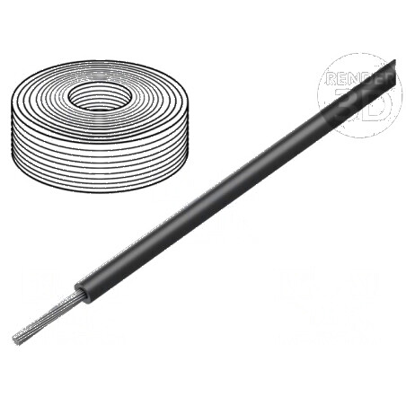 Cablu SiF 1x0,75mm2 litat Cu LSZH, silicon negru, rezistent la temperaturi de -60 până la 180°C | Electronic-mag.ro | Componente Electronice
