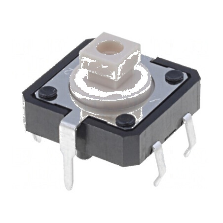Microîntrerupător TACT SPST-NO 0,05A/24VDC THT Poz: 2 Fără | Electronic-mag.ro | Componente Electronice