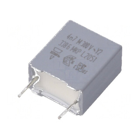 Condensator polipropilenă 4,7nF THT ±20% 7,5mm 1kVDC - componentă electronică | Electronic-mag.ro | Componente Electronice