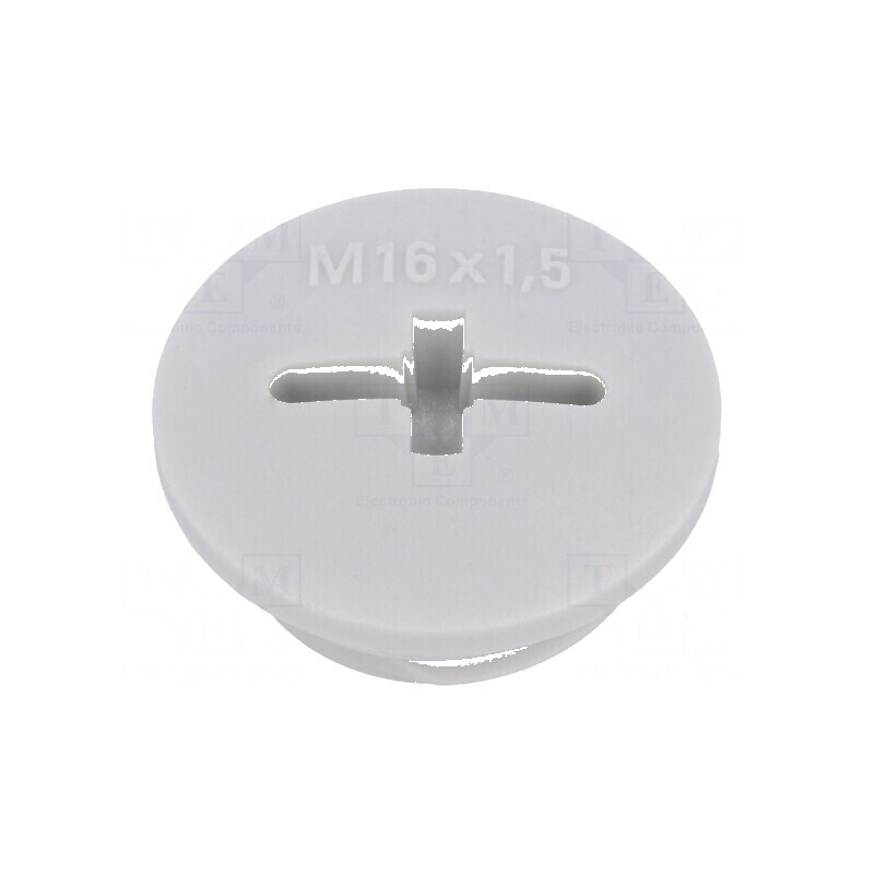 Capac de protecţie M16 1,5 IP54 din poliamidă gri deschis 7mm | Electronic-mag.ro | Componente Electronice Capac de protecţie M16 1,5 IP54 din poliamidă gri deschis 7mm | Electronic-mag.ro | Componente Electronice