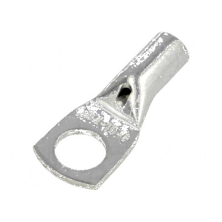 Vârf inelar tubular M8 10mm² cupru crimpat neizolat | Electronic-mag.ro | Componente Electronice