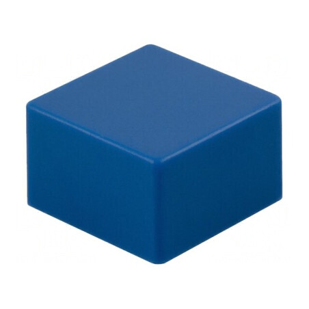 Tastă cu împingere 5,5mm pătrată albastră 9x9mm pentru temperaturi 25÷70°C | Electronic-mag.ro | Componente Electronice