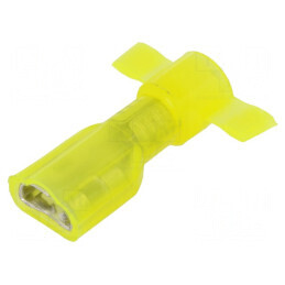 Terminal plat 6,3mm 0,8mm mamă crimpat pe cablu izolat - 10 bucăți | Electronic-mag.ro | Componente Electronice