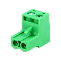 Regletă de conexiuni deconectabilă 5mm cu 2 piste drept mufe | Electronic-mag.ro | Componente Electronice